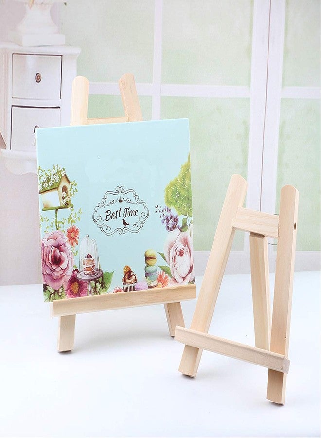 DSHE Small Tabletop Display Stand 8 inch Wooden Table Top A-Frame Artist Easel Canvas Photo Picture Sign Holder Stand - Image 5
